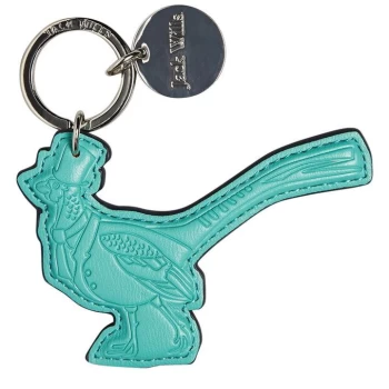 image of Jack Wills Abington Mr Wills PU Keyring - Jade