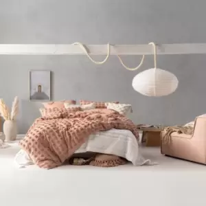 Image of Linen House Haze Maple 100% Cotton Duvet Cover and Pillowcase Set Maple