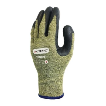 image of Cut Resistant Gloves, Latex Coated, Size 9/L - Skytec