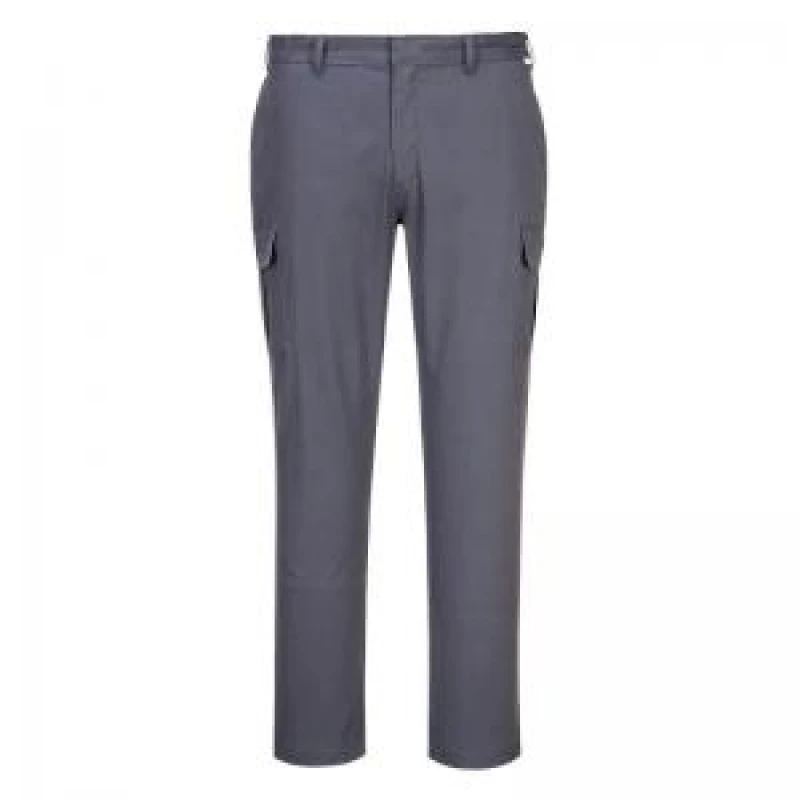 Image of Portwest Stretch Slim Combat Trousers S231CGR28 Colour: Charcoal Grey