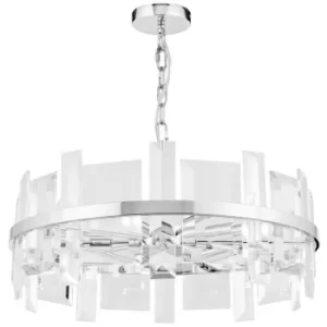 Image of Cerezo Ceiling Pendant Lamp Chrome, 5 Light, E14