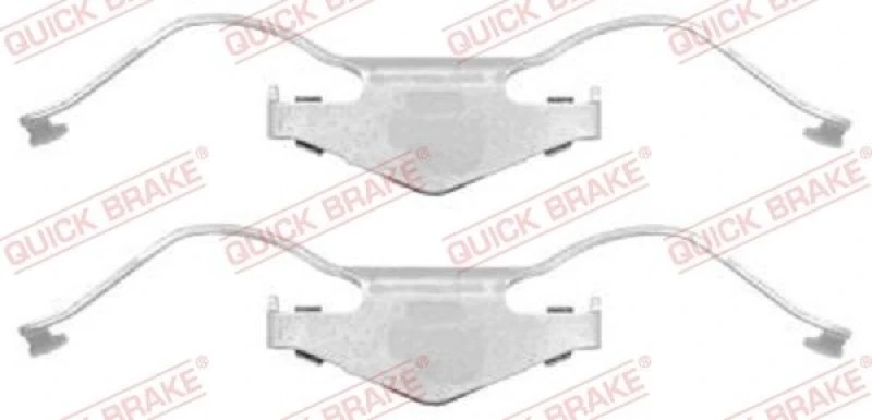 Image of QUICK BRAKE Brake pad fitting kit QUICK BRAKE 109-1297
