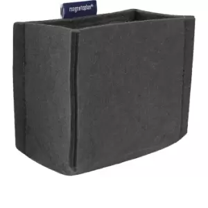 image of magnetoplan magnetoTray pencil pot, MEDIUM, HxWxD 100 x 130 x 60 mm, grey, 10+ items