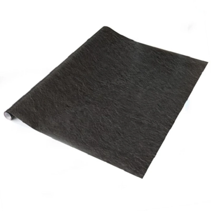 Image of D-C-Fix Black Slate Matt Self Adhesive Vinyl Wrap Film Size: 675mm x 10000mm Black Unisex 675mm x 10000mm