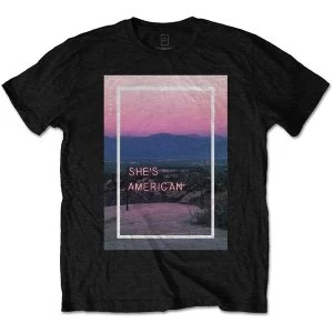 Image of The 1975 - She's American Unisex Large T-Shirt - Black