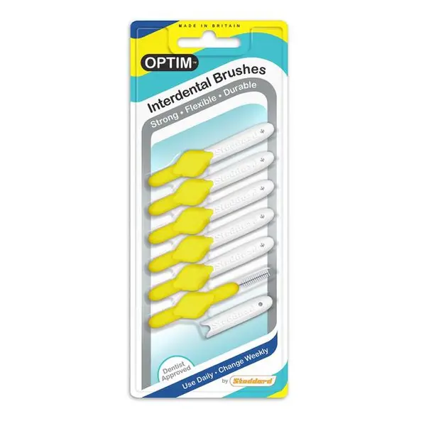 image of Icon Optim 0.7mm Yellow Interdental brush 6Pcs