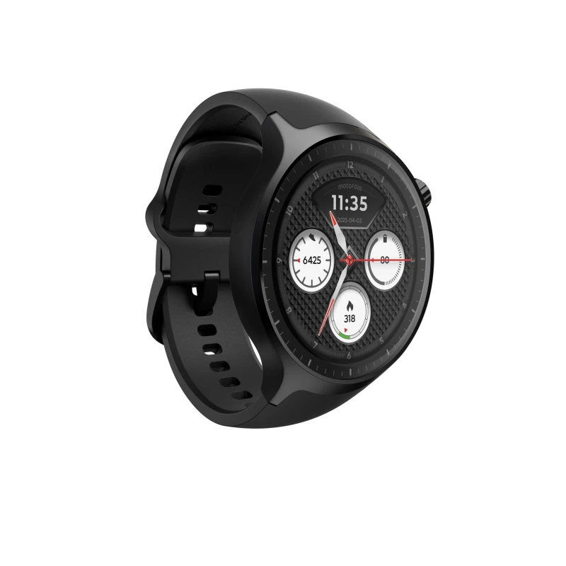 Image of Motorola Motorola Moto Watch 3.63cm (1.43") OLED 47mm Digital Touch Screen Black GPS (satellite) PG38C08254