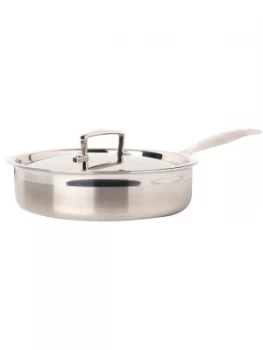 image of Le Creuset 3 Ply Stainless Steel Saute Pan 24cm