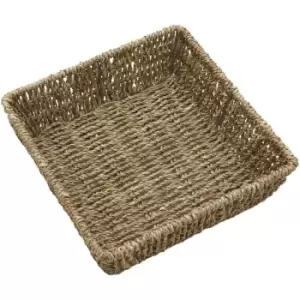 image of JVL Seagrass Square Storage Tray