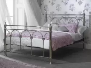 Sareer Sonita 5ft King Size Chrome Metal Bed Frame