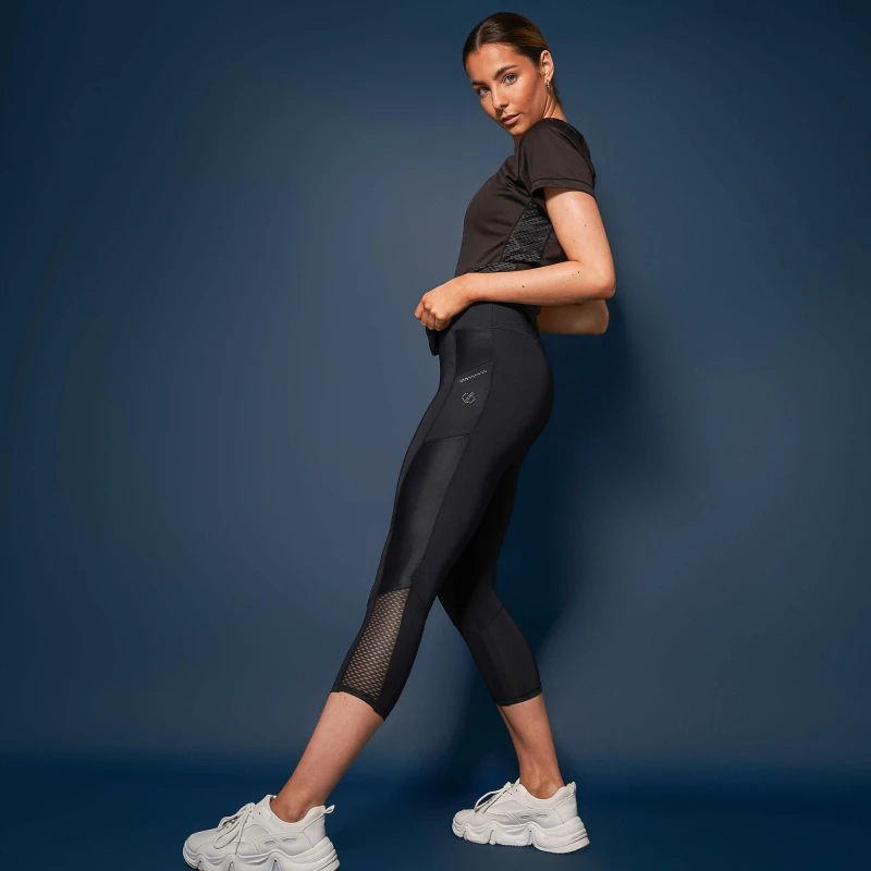 Image of Dare 2b 2b Shine Bright three quarterLegging Womens - Black 6