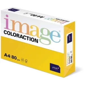 Image of Seville Deep Yellow A4 Deep Yellow Ream 500 Sheets