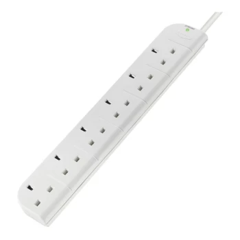 image of Belkin E-Series 6-way SurgeStrip Socket with Surge Protection - 1m