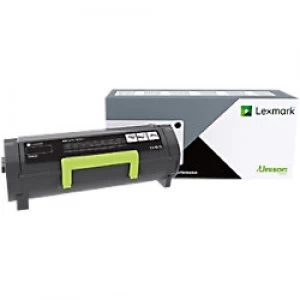 image of Lexmark 58D2H0E Black Laser Toner Ink Cartridge