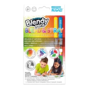 Image of CHAMELEON KIDZ Blendy Pens Blend & Spray 12 Marker Creativity Kit, Six Years or Above, Multi-colour (CK1602UK)