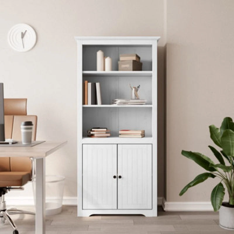 Image of VIDAXL Bookcase bodo White 80x40x172cm Solid Wood Pine Vidaxl 8720845913953