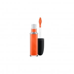 Image of MAC Retro Matte Metallic Liquid Lipcolour Coral Plated