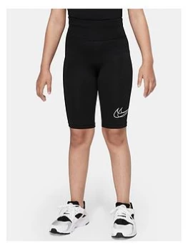 image of Nike Older Girls Nsw Bike Short - Black, Size M=10-12 Years