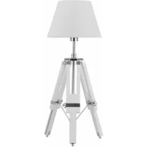 image of Premier Housewares Jasper White Tripod Base Feature Lamp