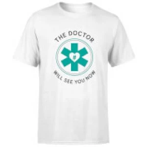 Image of THE DOCTOR Mens T-Shirt - White - 5XL