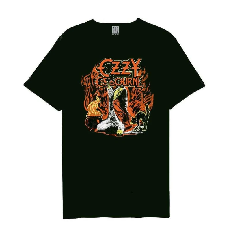 Image of Amplified Amplified Men Blizzard Of Halloween Ozzy Osbourne T-Shirt in Black Size: X-Small Black XS Male 5063852065899