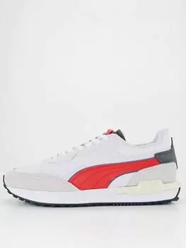 Image of Puma Puma City Rider Electric, Grey/White/Red, Size 11, Men