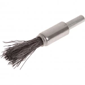 image of Faithfull Flat End Crimped Wire Brush 12mm 6mm Shank