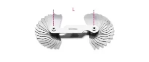 Image of Beta Tools 1707A/3 Radius Gauge Convex & Concave Blades 15.5-25mm 017070025