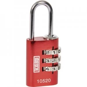 image of Kasp K10520REDD Padlock 20 mm Red Combination