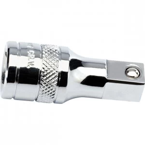 Image of Draper 3/8" Drive Polished Chrome Socket Extension Bar 3/8" 50mm