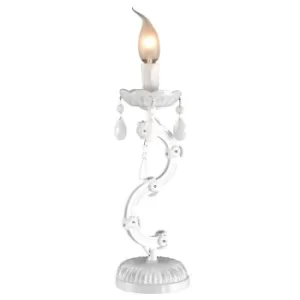 Therese Table Lamp White Acrylic