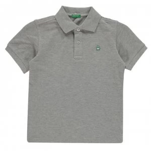 Benetton Classic Polo Top - 501 Grey