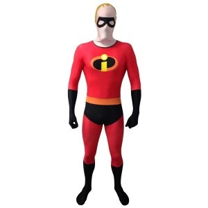 image of Disney - Pixar Mr Incredible Adult Cosplay Costume Morphsuit Unisex Large (Multi-Colour)