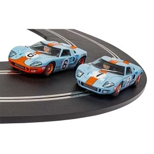 Image of Ford GT40 1969 Gulf Twin Pack 1:32 Scalextric Car
