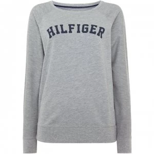 image of Tommy Bodywear Iconic track loungewear sweat top - Grey