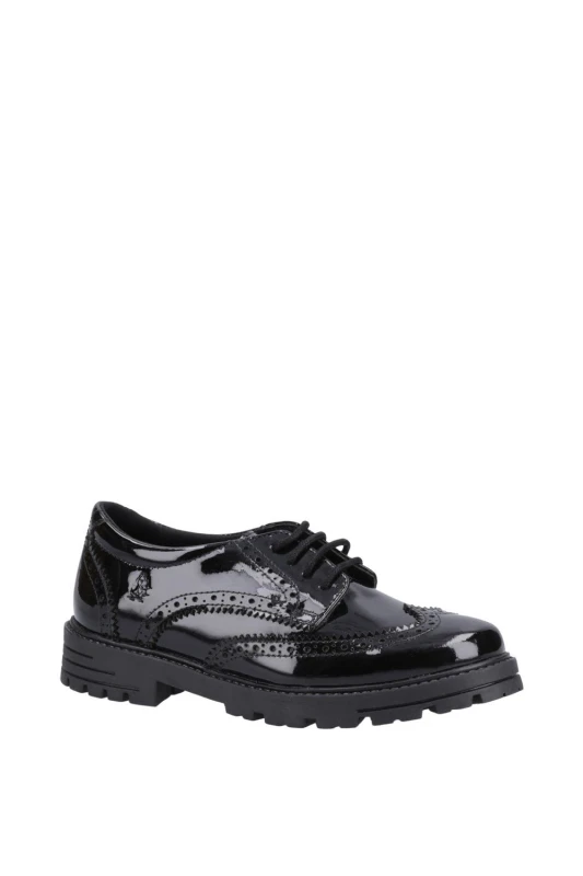 Image of Hush Puppies Womens Maxine Patent Senior Shoe in Black Size: 3 Black Female 3