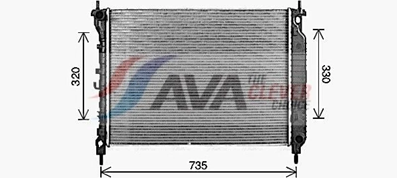 Image of Engine radiator AVA COOLING SYSTEMS CT2083