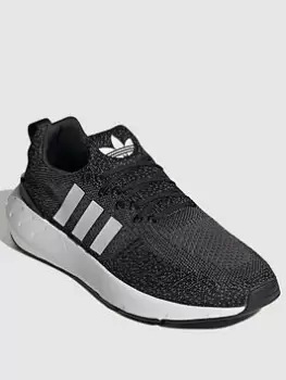 Image of adidas Originals Swift Run 22 - Black/White, Size 9, Men