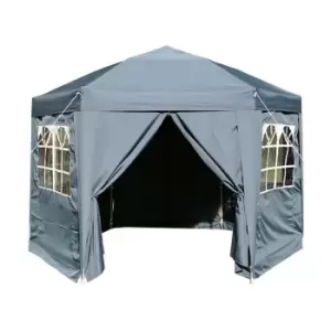 image of Airwave 3.5m Hexagon Gazebo - Blue