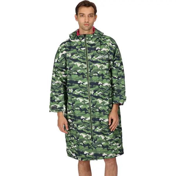 Image of Regatta Mens Adult Waterproof Fleece Lined Robe Jacket S - Chest 37-38' (94-96.5cm) Cactus Camo RUW007-R62-S
