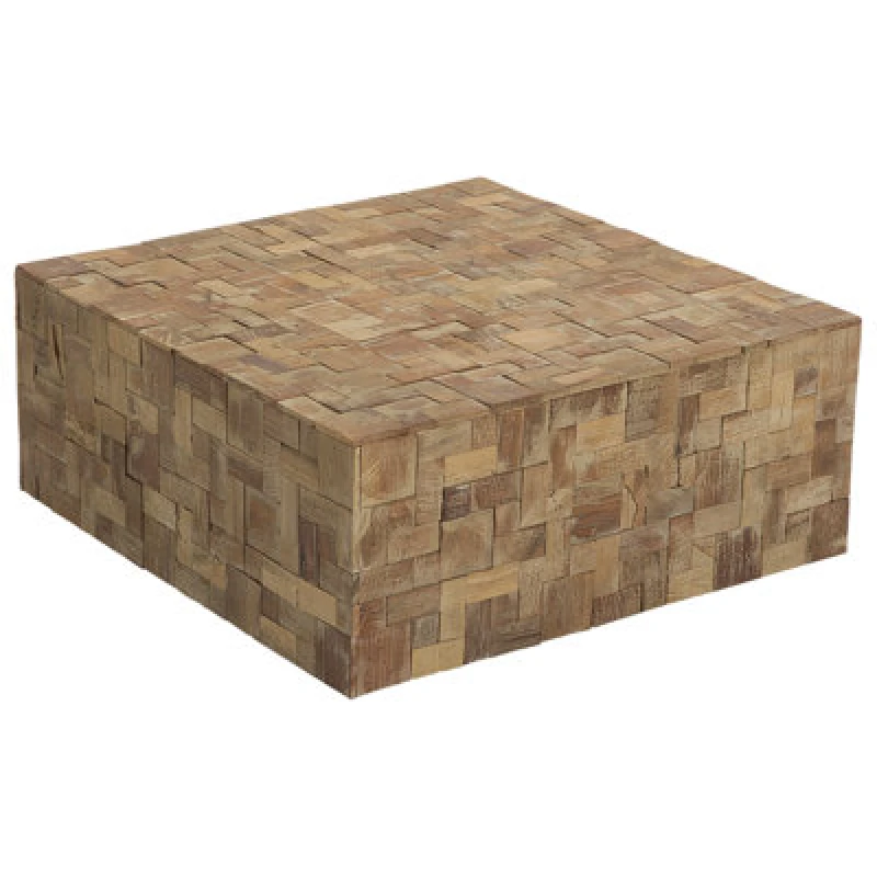 Image of Beliani Coffee Table Gambo Teak Wood Brown