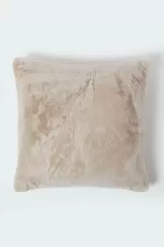 Image of Soft Touch Faux Fur Cushion 46 x 46 cm