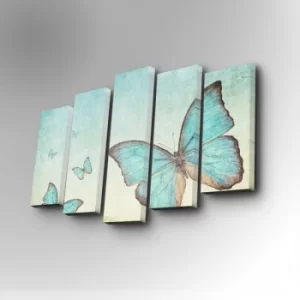 Image of 5PUC-035 Multicolor Decorative Canvas Painting (5 Pieces)