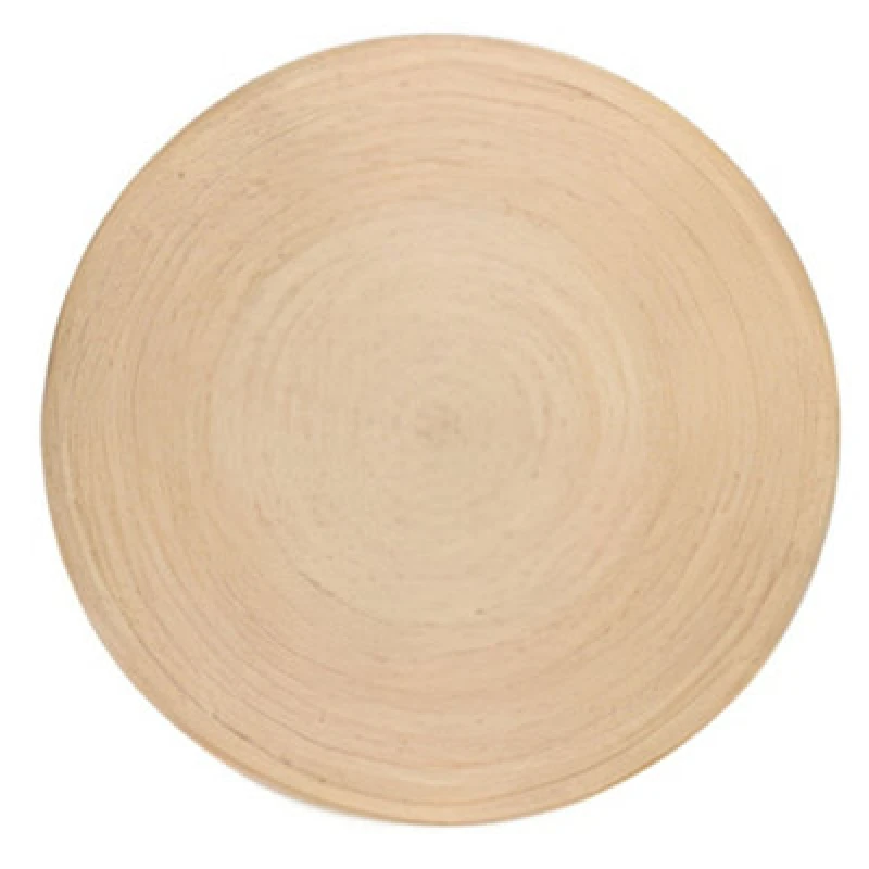 Image of The Rugs Jute Braided Round Rangpur Natural Rug Handwoven Flatweave In Cream