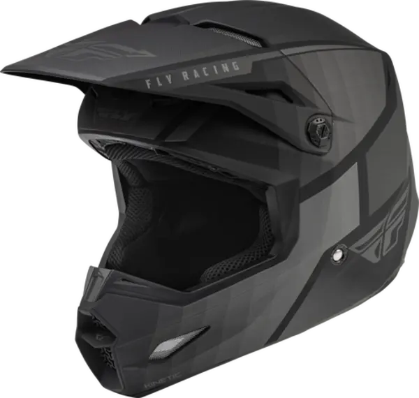 Image of FLY Racing Youth Kinetic Drift Ece Helmet Black Charcoal Offroad Helmet Size YS