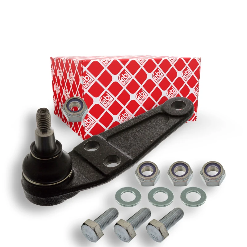 Image of FEBI BILSTEIN 14755 Ball joint Front Axle Left, with washers Support-/Steering Link (2462)