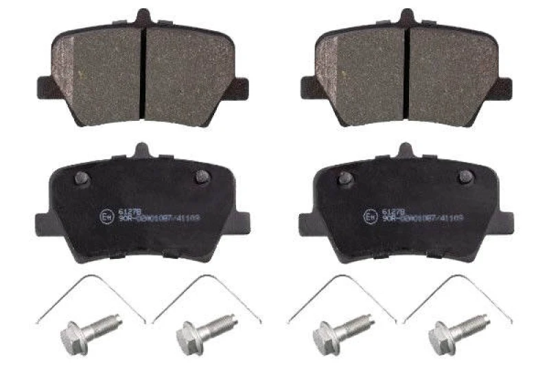 Image of SWAG 33 10 7623 Brake pad set Rear Axle, with fastening material Brake Pad Set,disc brake (402)
