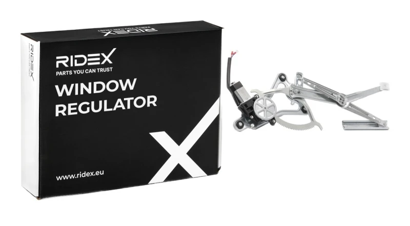 Image of RIDEX 1561W0173 Window regulator Left Front, Operating Mode: Electric, with electric motor Window Winder (1561)