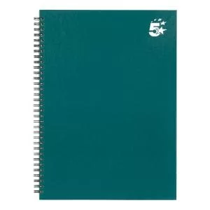 Image of Office Twinbound Hardback A4 140Pg Teal Ref 943474 Pack 5 943474