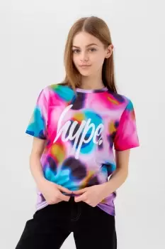 Neon Spots Script T-Shirt